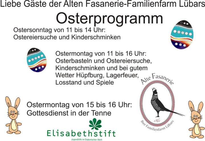 Osterfest, Programm und Gottesdienst auf der Alten Fasanerie | Alte Fasanerie Osterfest, Programm und Gottesdienst auf der Alten Fasanerie () | Alte Fasanerie