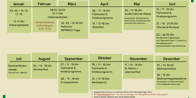 Jahreskalender 2025 | Alte Fasanerie