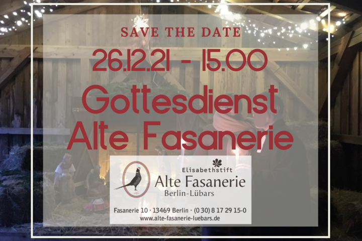Weihnachtsgottesdienst 26. Dezember 2021 | Alte Fasanerie Weihnachtsgottesdienst 26. Dezember 2021 (Gottesdienst Alte Fasanerie) | Alte Fasanerie