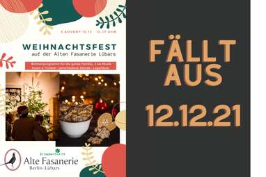 Weihnachtsfest fällt aus | Alte Fasanerie