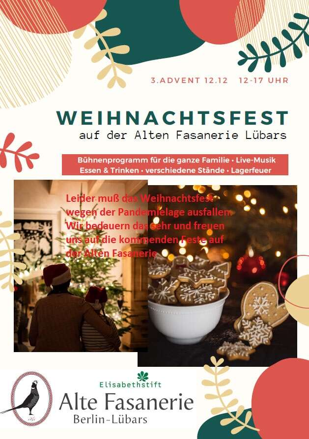 Weihnachtsfest auf der Alten Fasanerie am 12. Dezember 2021 () | Alte Fasanerie