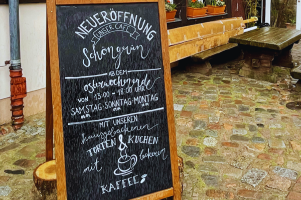 Café schöngrün – auf der Alten Fasanerie